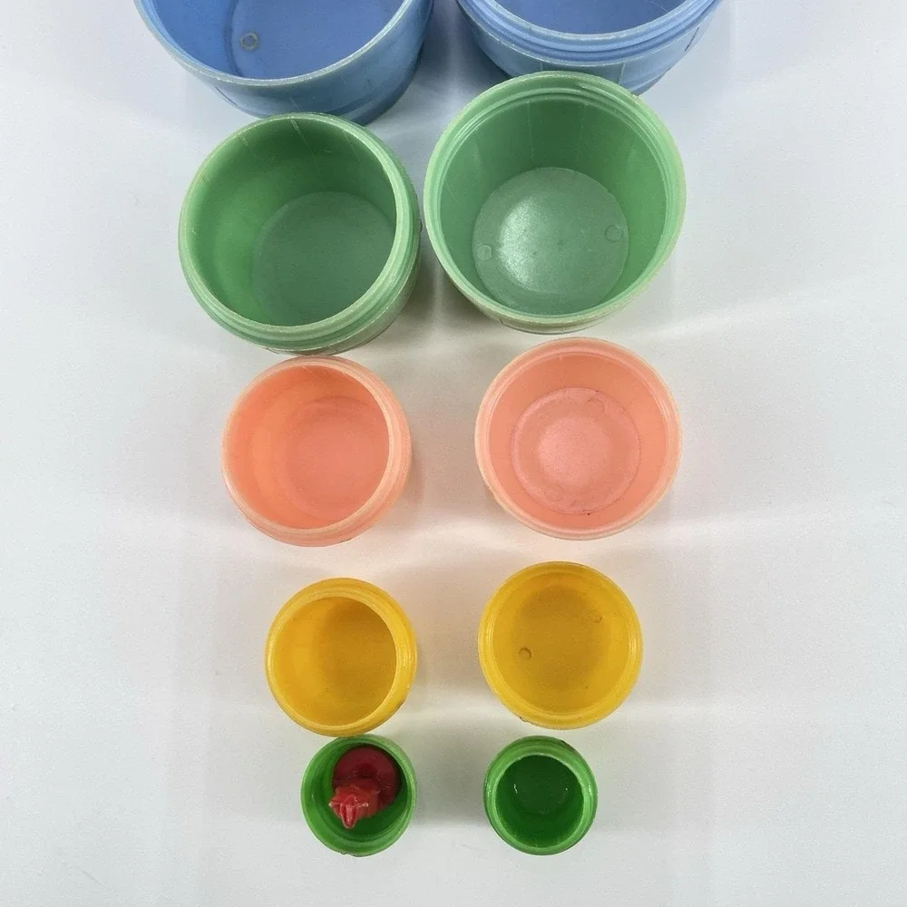 Vtg Kittie in the Kegs Nesting Barrels Child Guidance Toy #80‎ USA Complete